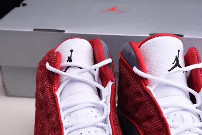 1st Kicks Flint Jordan Air Red Grey 13 414571-600 Gym Retro 0526